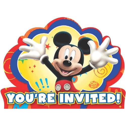 Mickey Mouse Party Invites - Click Image to Close